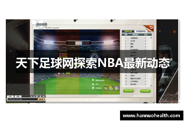 天下足球网探索NBA最新动态